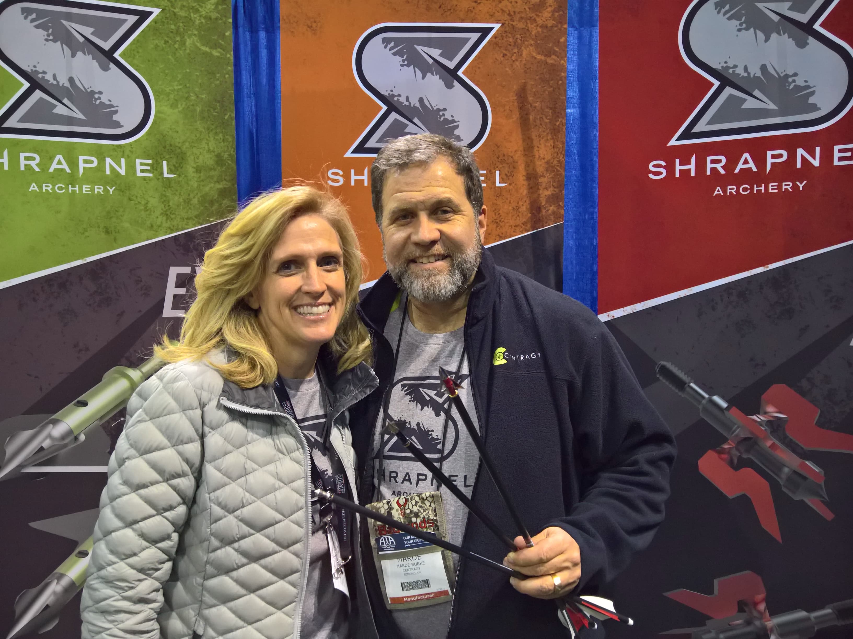 Marde and Renee Burke at the ATA tradeshow